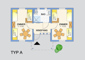 Bungalow Typ A Schullandheim Hinterste Mühle